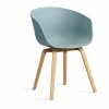 New HAY About a Chair 22 stol Dusty blue-lackerat ekstativ