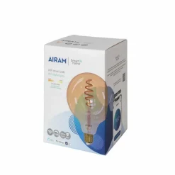 Outlet Airam Smarta Hem Filament LED-glob ljuskälla amber 125mm spiral e27 6w