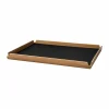 LIND DNA Airy teakbricka square L Nupo black ink