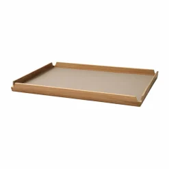 LIND DNA Airy teakbricka square L Nupo clay brown