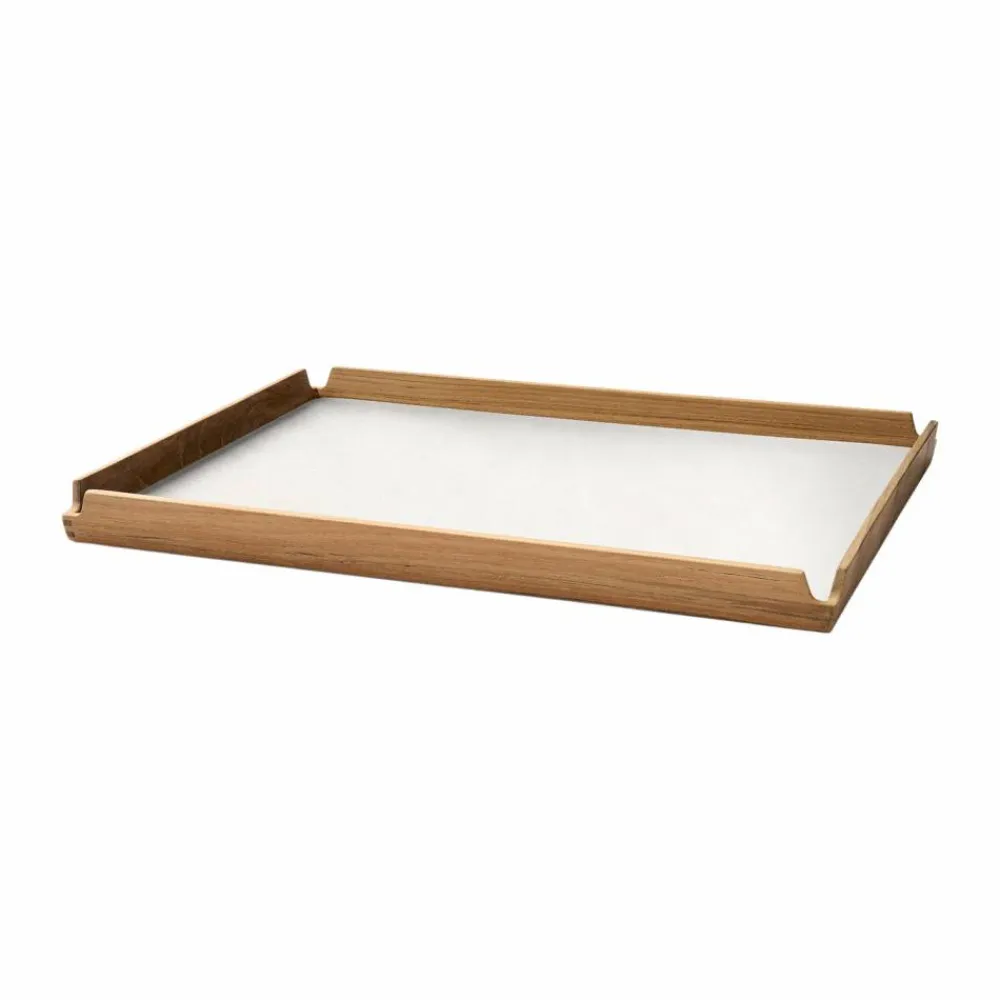 Best LIND DNA Airy teakbricka square L Nupo pure white