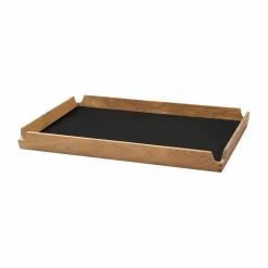 LIND DNA Airy teakbricka square M Nupo black ink