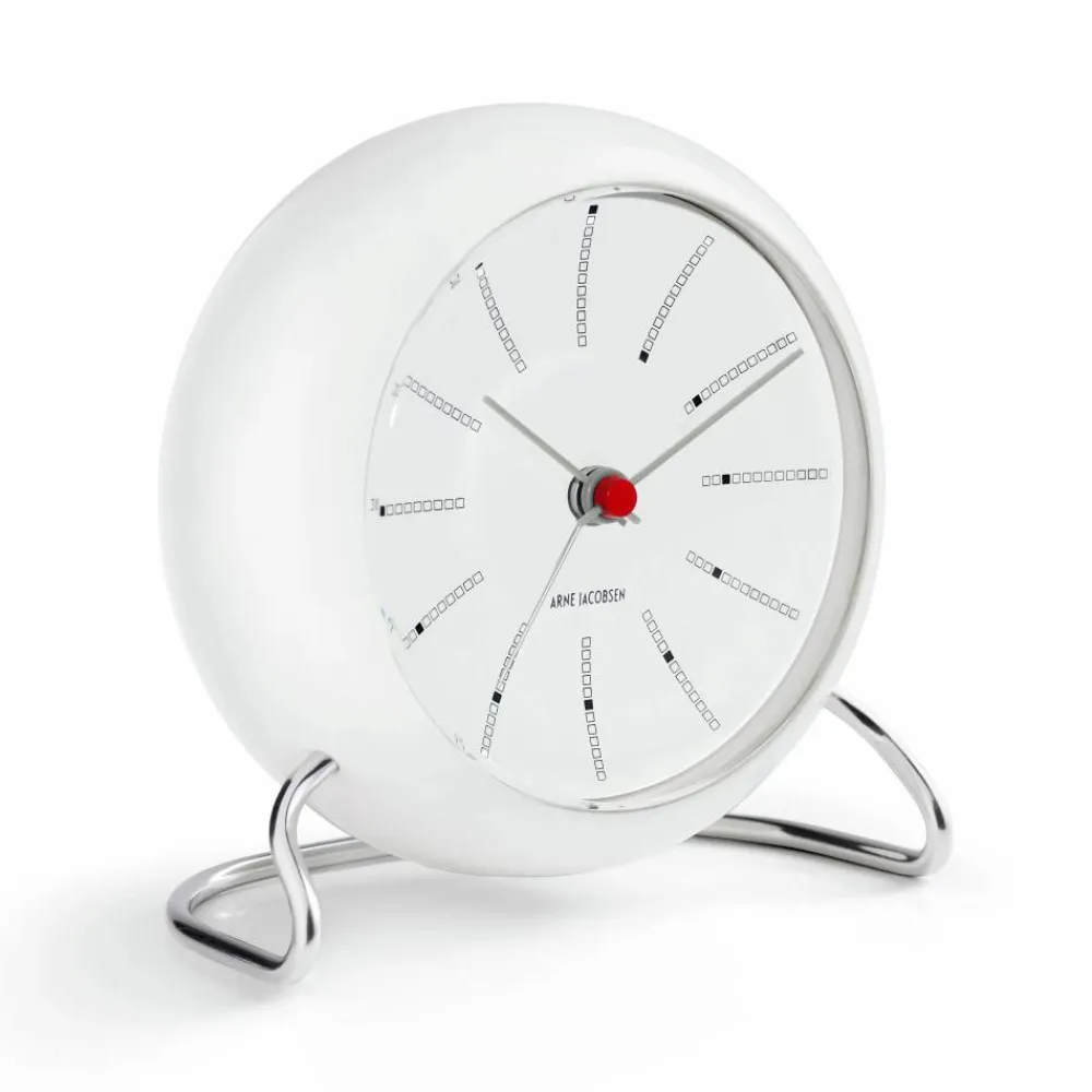 Arne Jacobsen Clocks AJ Bankers bordsklocka vit