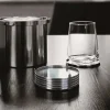 Stelton AJ cylinda-line glasunderlägg 6-pack rostfritt stål