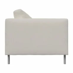 Outlet Fogia Alex High 2 5-sits soffa Tyg Hiro White-aluminiumben