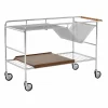 &Tradition Alima förvaringsvagn lackerad valnöt Chrome & lacquered walnut