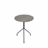 OX Denmarq All For One sidobord Grey marble-black Ø50 cm