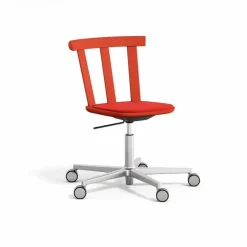 Sale Stolab Alt stol snurrstativ klädd sits björk Vidar 4 542 red-jordgubbsröd 44
