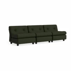 Online HAY Amanta soffmodul Bottle green-maglia dark green 3-sits