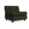 Sale HAY Amanta soffmodul Bottle green-maglia dark green 1-sits/fåtölj