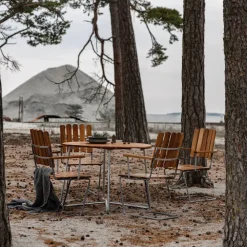 Sale Grythyttan Stålmöbler 9A matbord Oljad ek-varmförzinkat stativ Ø120 cm