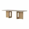 Discount Audo Copenhagen Androgyne loungebord Sand/kunis breccia-ekstativ