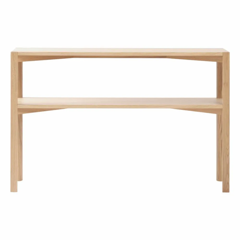 1898 Anton konsolbord 35x125 cm Vitpigmenterad ek