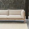 HAY Arbour ECO 2-sits Soffa Tyg vidar 472 mustard vaxoljat valnöt
