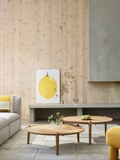 Design House Stockholm Aria soffbord Ek Ø60x46 cm