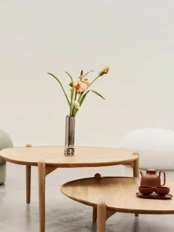 Outlet Design House Stockholm Aria soffbord Ek Ø90x30 cm