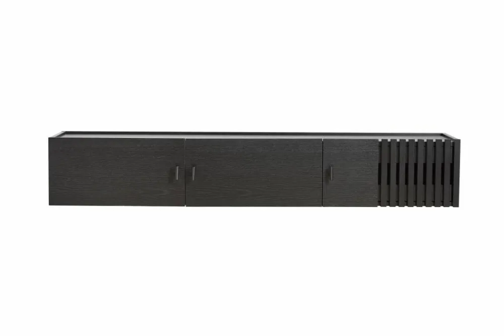 Woud Array sideboard väggmonterad 150 cm Svartmålad ek