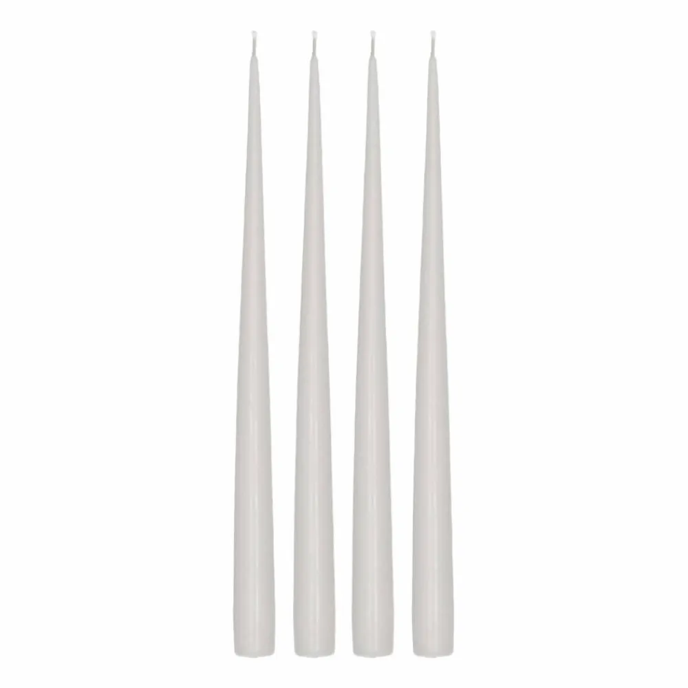 Scandi Essentials Atmosphere antikljus 4-pack 32 cm Icy Grey