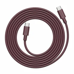 Avolt x Bauhaus-Archiv Cable 1 USB C till USB C Mulberry Red