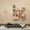 Discount Andersen Furniture A-Wall väggklocka 41x76 cm Oak-brass