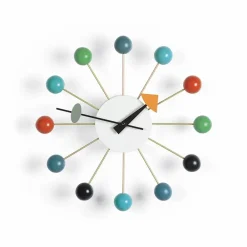 Vitra Ball Clock väggklocka Multifärgad