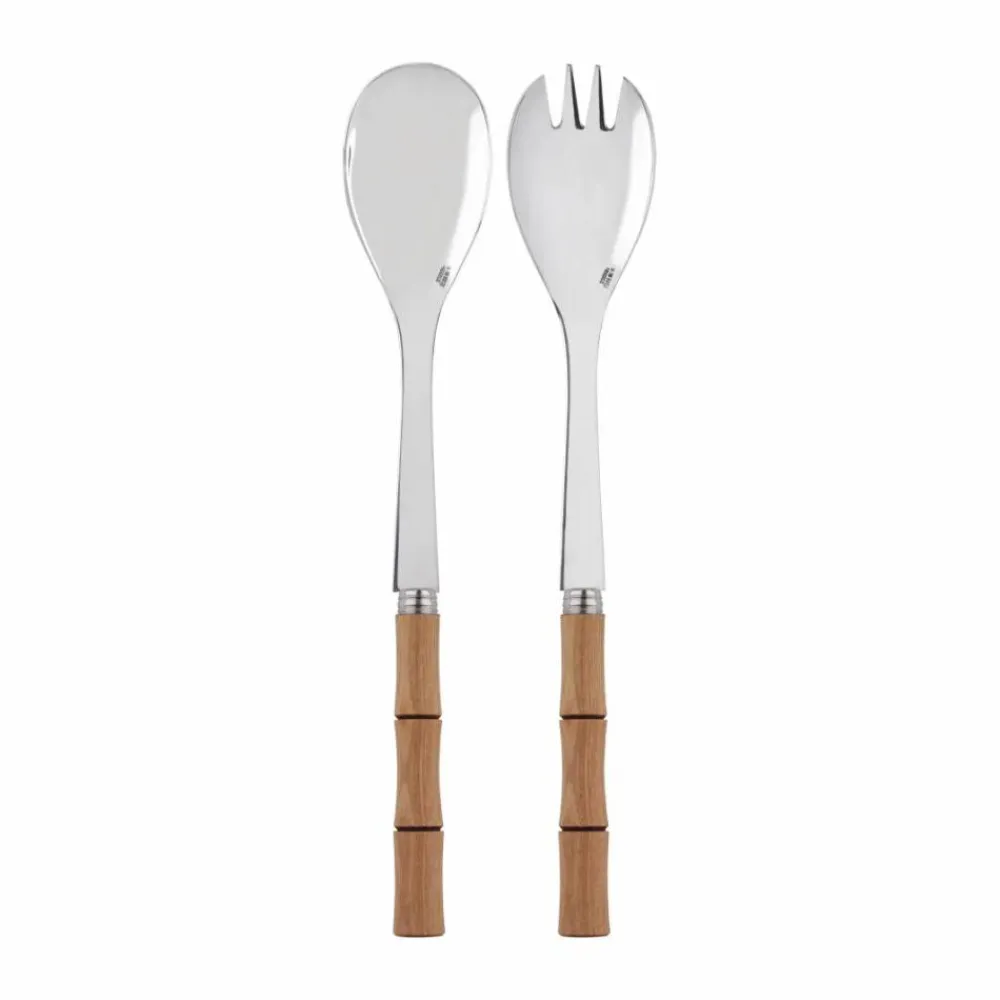 SABRE Paris Bamboo shape salladsbestick 2 delar Light wood laminated