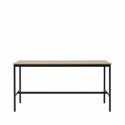 Clearance Muuto Base High barbord oak svart stativ plywoodkant b85 l190 h95
