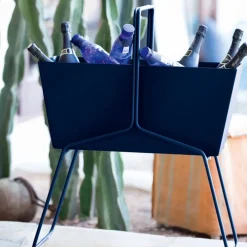 Fermob Basket high planteringsbox Acapulco blue (blå)