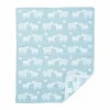 Barn Klippan Yllefabrik Bää barnfilt bomull Light blue 70x90 cm