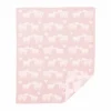 Sale Klippan Yllefabrik Bää barnfilt bomull Soft pink 70x90 cm