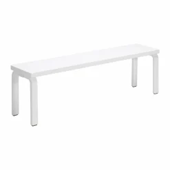 Artek 168B bänk Solid seat white lacquered