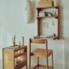 Form & Refine Beam Office Shelf hylla med skrivbord Deep brown pine 60x90 5x40 cm