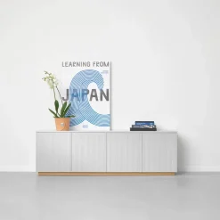 A2 Beam sideboard ljusgrå ljusgrå sockel