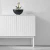 Online A2 Beam sideboard vit lack vitt stativ toppskiva i carrara marmor