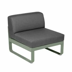 New Fermob Bellevie Central modulsoffa Cactus (grön) graphite grey dyna 1-sits