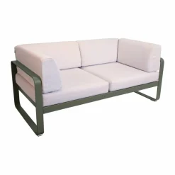 Outlet Fermob Bellevie Club 2-sits soffa Rosemary (grön)-pearl