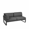 Fermob Bellevie Corner modulsoffa 2-sits Anthracite (grå)-graphite grey dyna-vänster