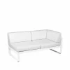 Fermob Bellevie Corner modulsoffa 2-sits Cotton white (vit) offwhite dyna höger