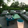 Outlet Fermob Bellevie Corner modulsoffa 2-sits Storm grey (grå) offwhite dyna vänster