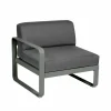 Fermob Bellevie Left modulsoffa Rosemary (grön) graphite grey dyna 1-sits