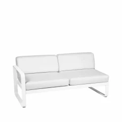 Fermob Bellevie Left modulsoffa 2-sits Cotton white (vit) off-white dyna