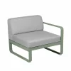Fermob Bellevie Right modulsoffa Cactus (grön) flannel grey dyna 1-sits