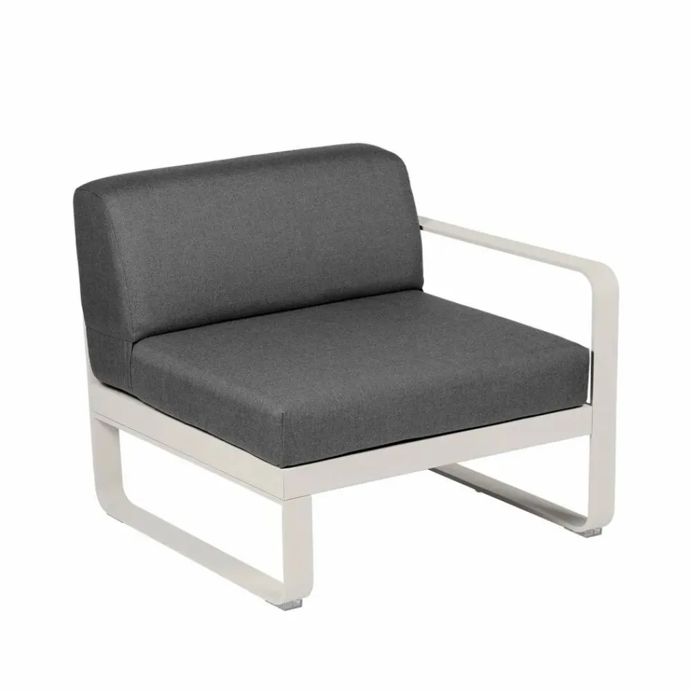 Sale Fermob Bellevie Right modulsoffa Clay grey (grå) graphite grey dyna 1-sits