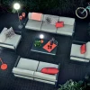 Online Fermob Bellevie 2-sits soffa Willow green (grön) off-white dyna