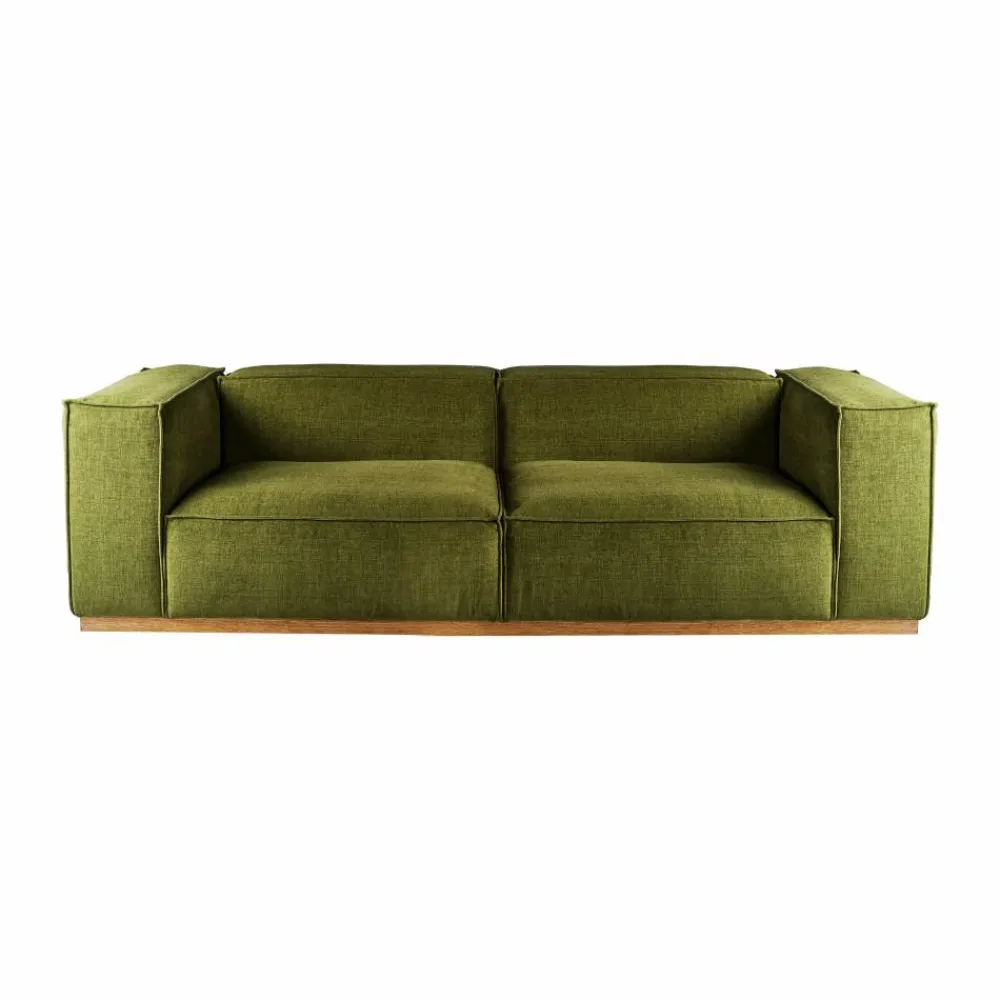 1898 Bergsdal soffa Luiza Green 3975-ekbetsad ask 3-sits