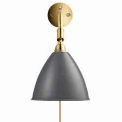 Hot GUBI Bestlite BL7 vägglampa grå-mässing
