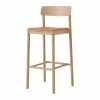 &Tradition Betty TK17 Bar Chair barstol 75 cm Noble konjaksfärgat läder-lackad ek