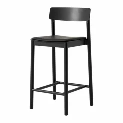 &Tradition Betty TK14 Counter Chair barstol 65 cm Noble svart läder-svartlackad ask