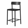 &Tradition Betty TK12 Counter Chair barstol 65 cm Svart lin-svartlackad ask