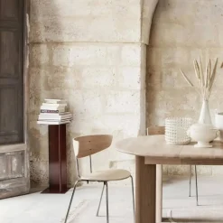 Ferm Living Bevel Extendable matbord Vitoljad ek inkl. 2 st iläggsskivor